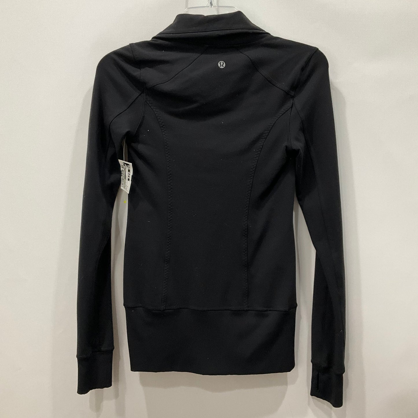 Athletic Jacket By Lululemon In Black, Size: 4