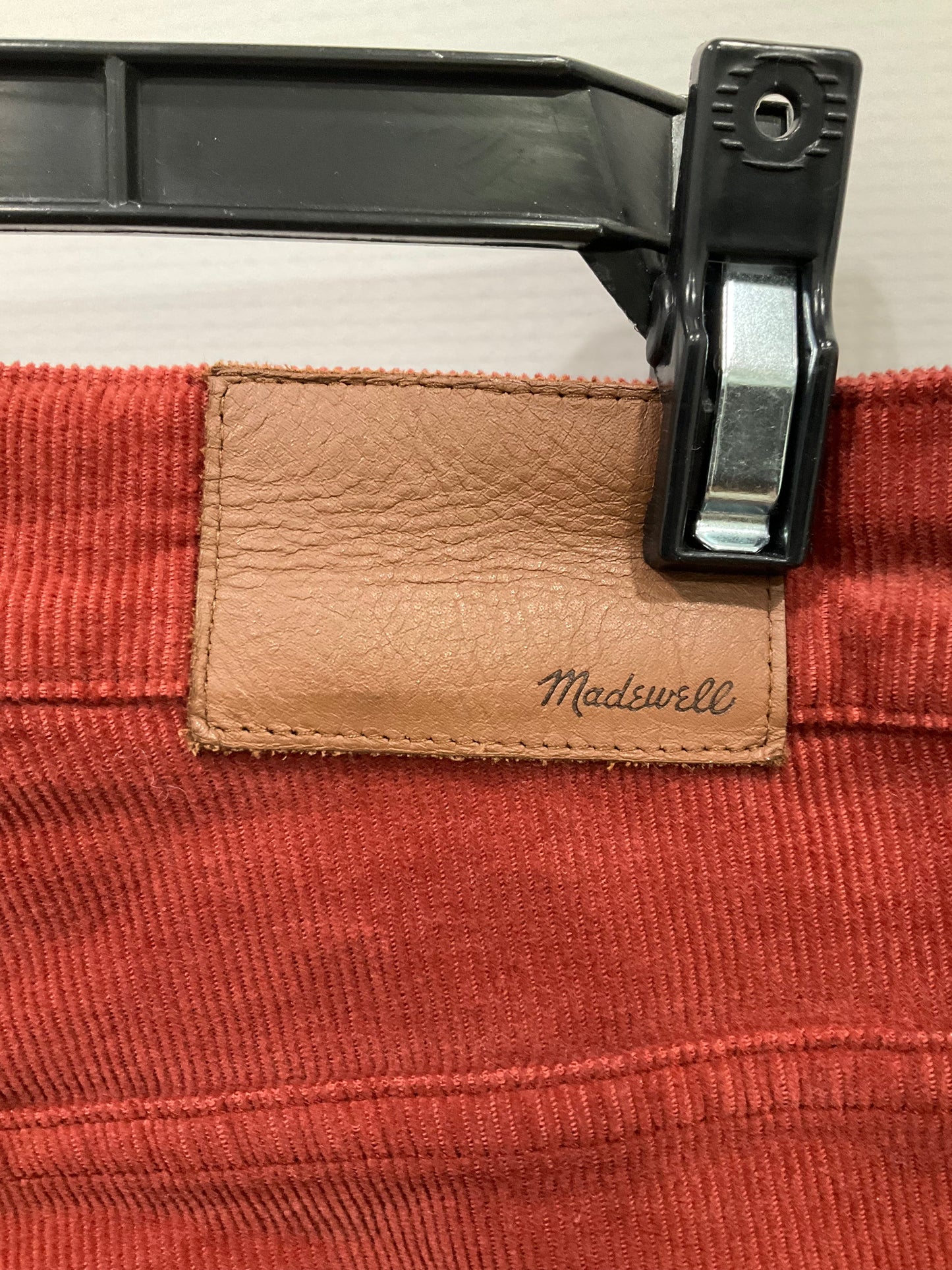 Pants Corduroy By Madewell In Red, Size: 8