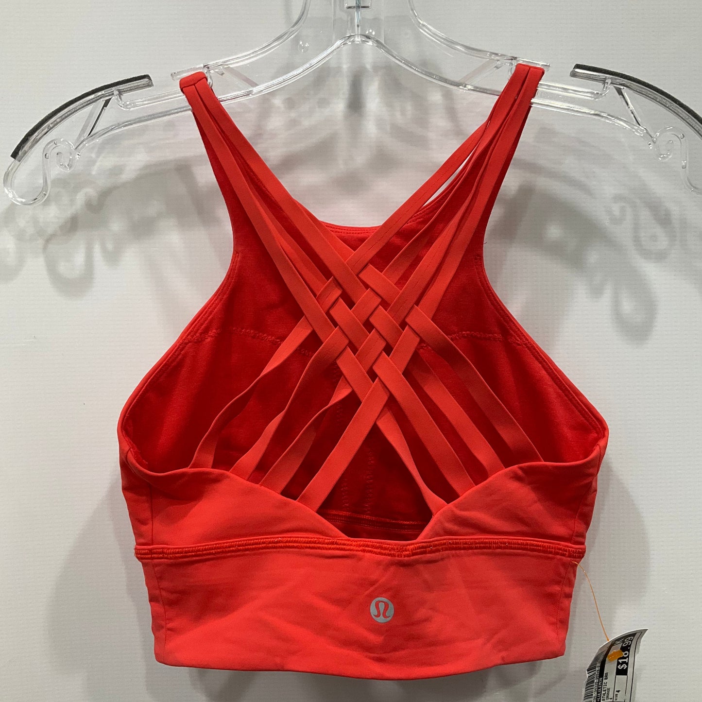 Athletic Bra By Lululemon In Orange, Size: 4