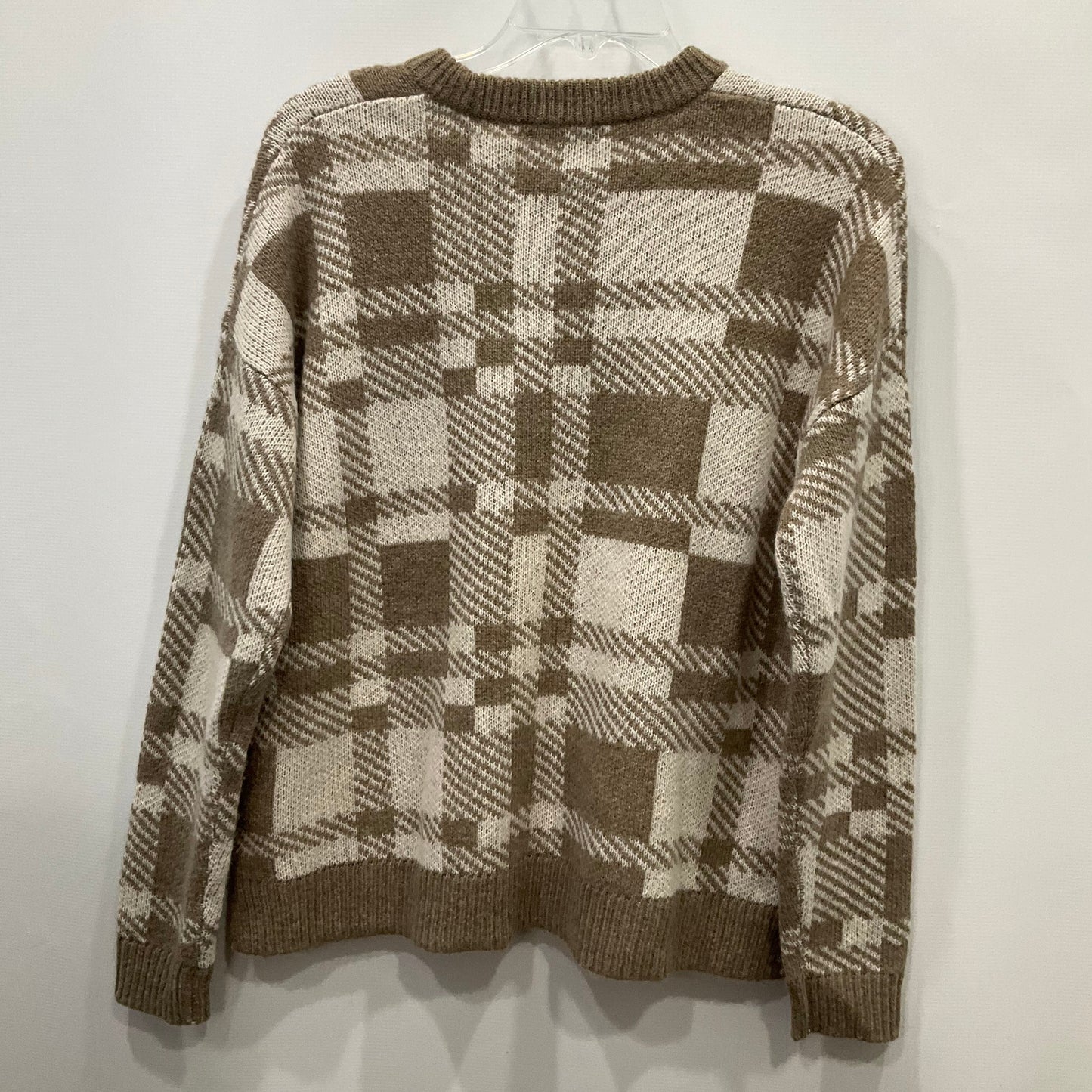 Sweater By Madewell In Brown & Cream, Size: S