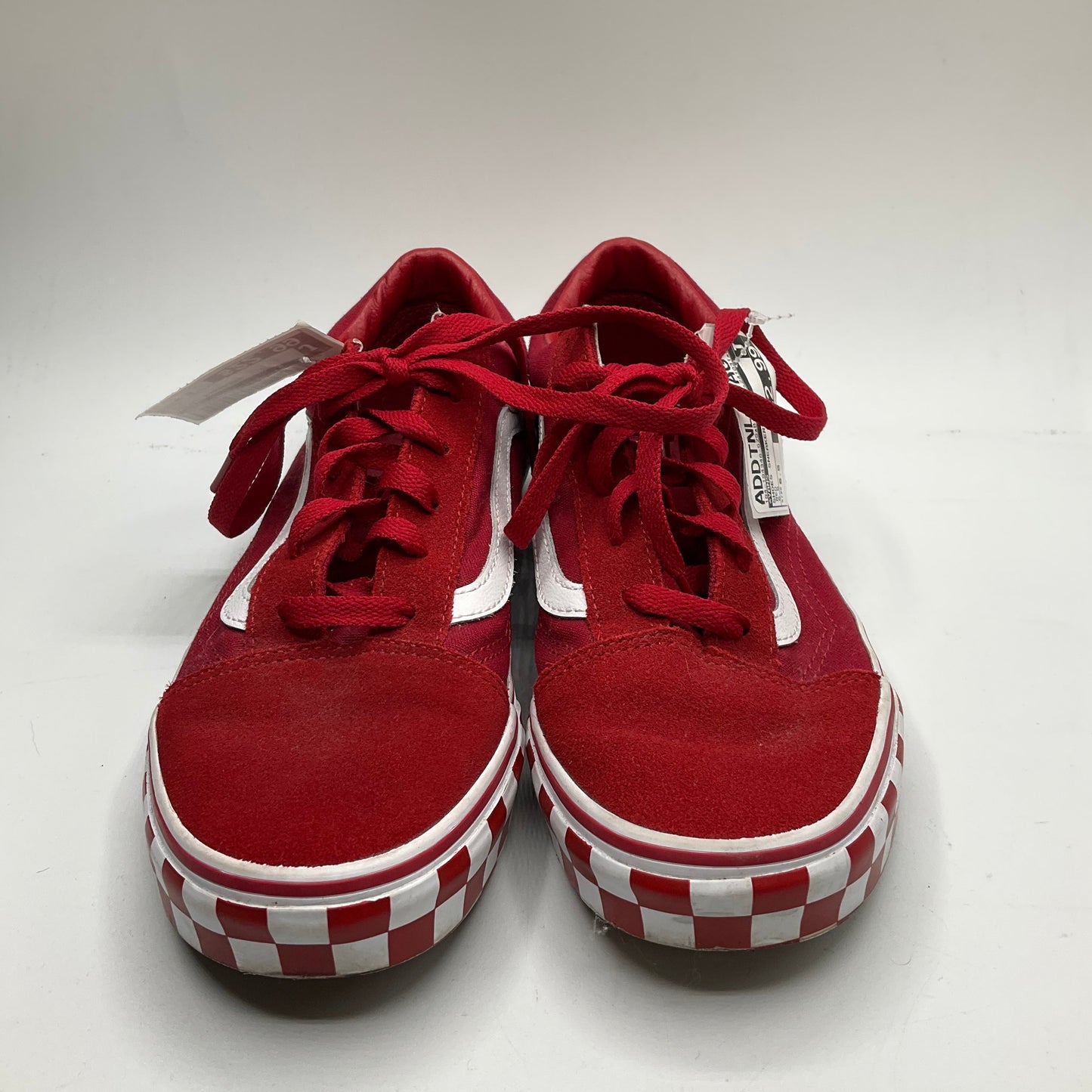 Shoes Sneakers By Vans In Red, Size: 6.5