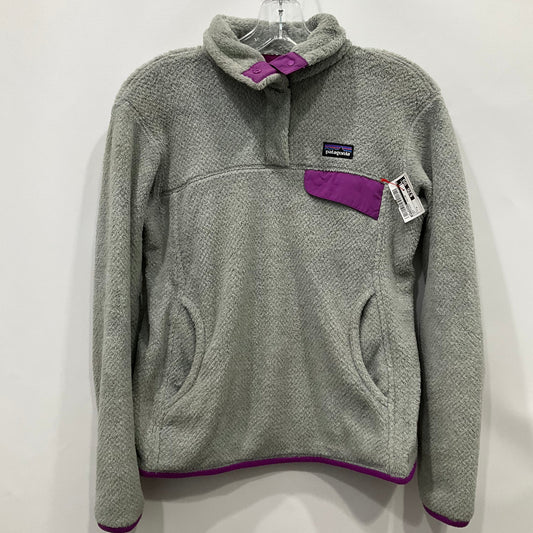 Sweatshirt Collar By Patagonia In Grey, Size: S