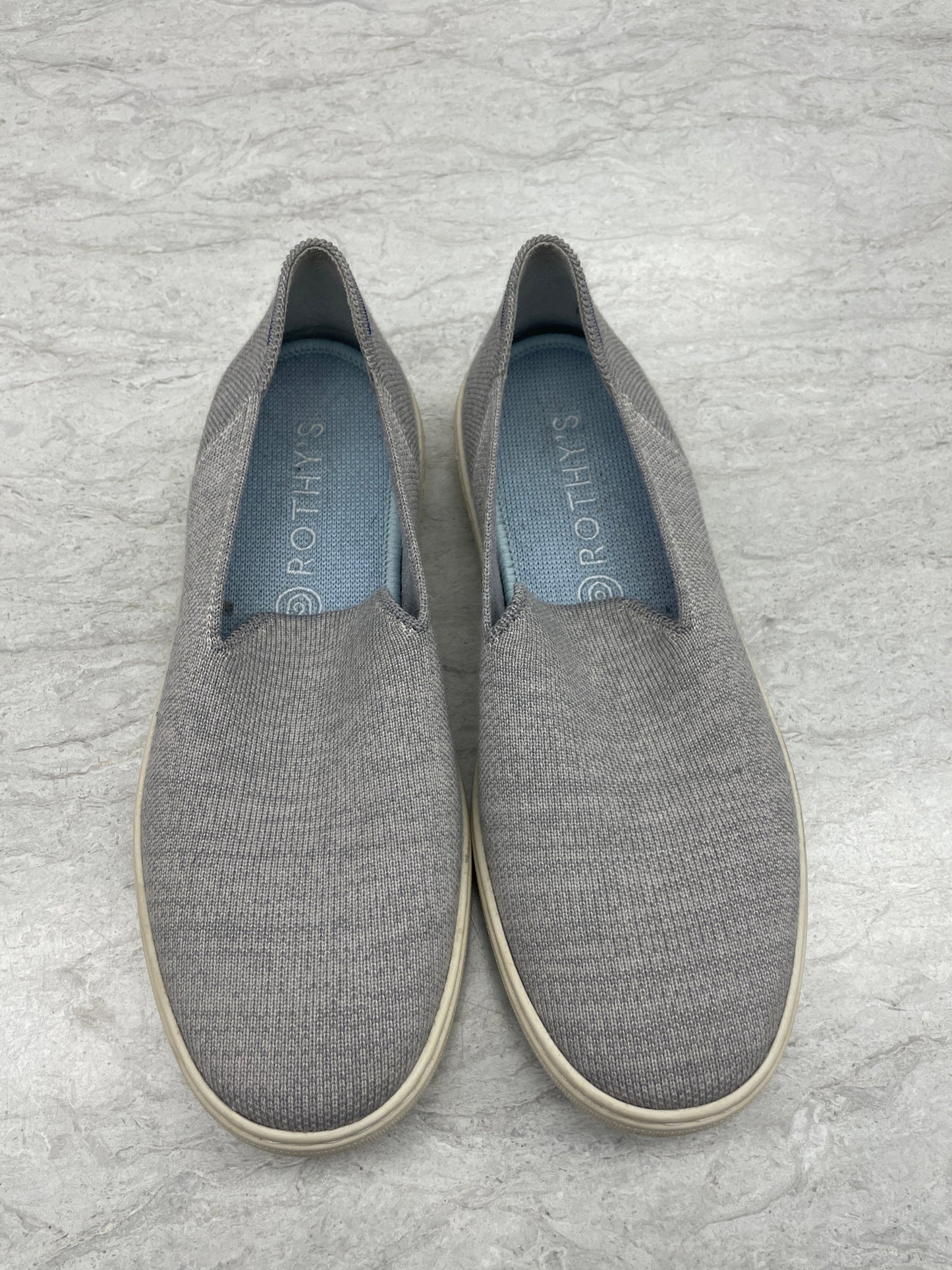 Grey Shoes Flats Rothys, Size 7.5