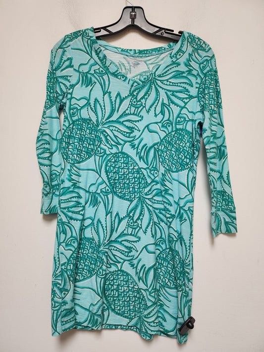 Blue & Green Dress Casual Short Lilly Pulitzer, Size Xs