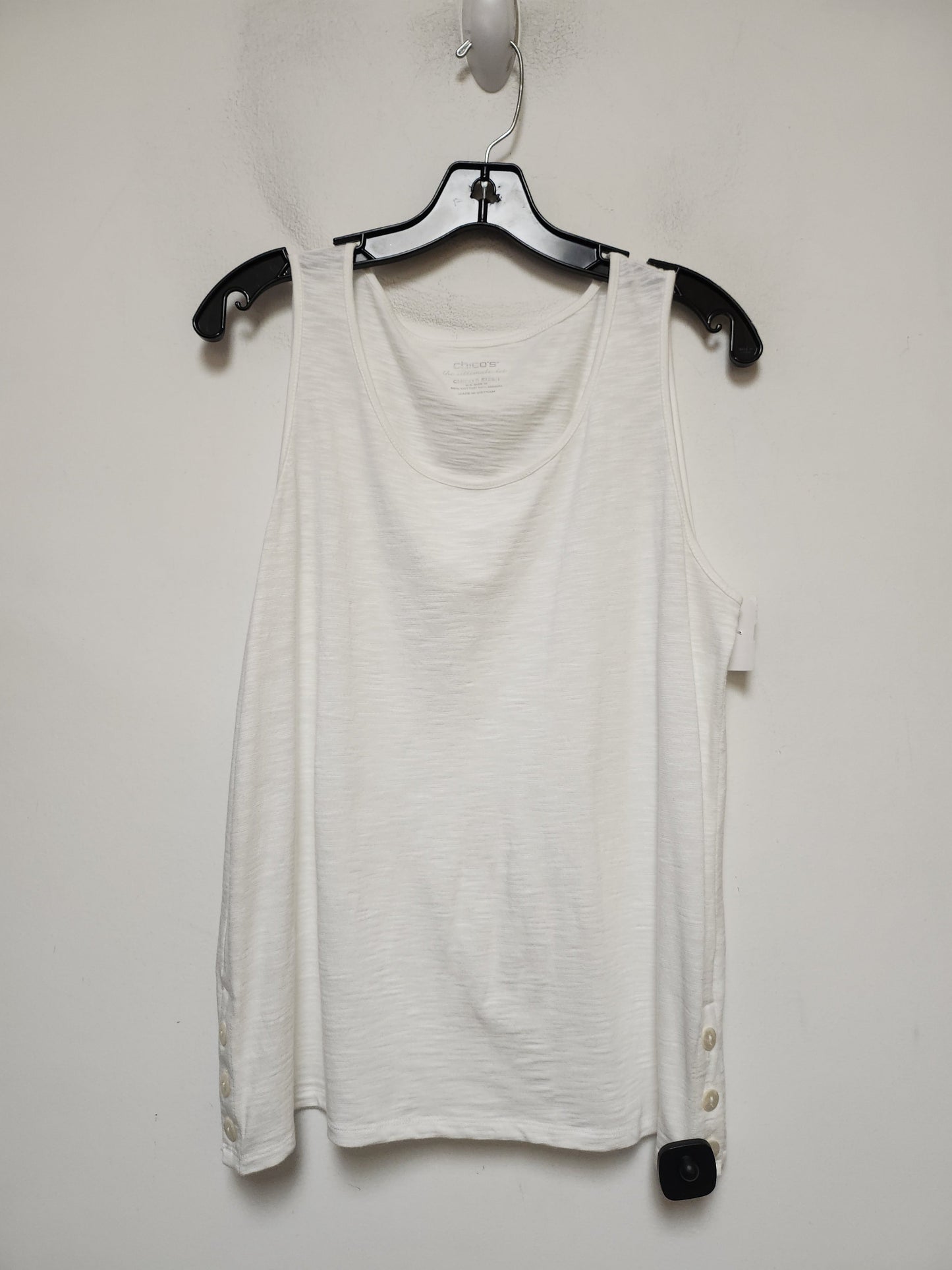 White Top Sleeveless Chicos, Size M