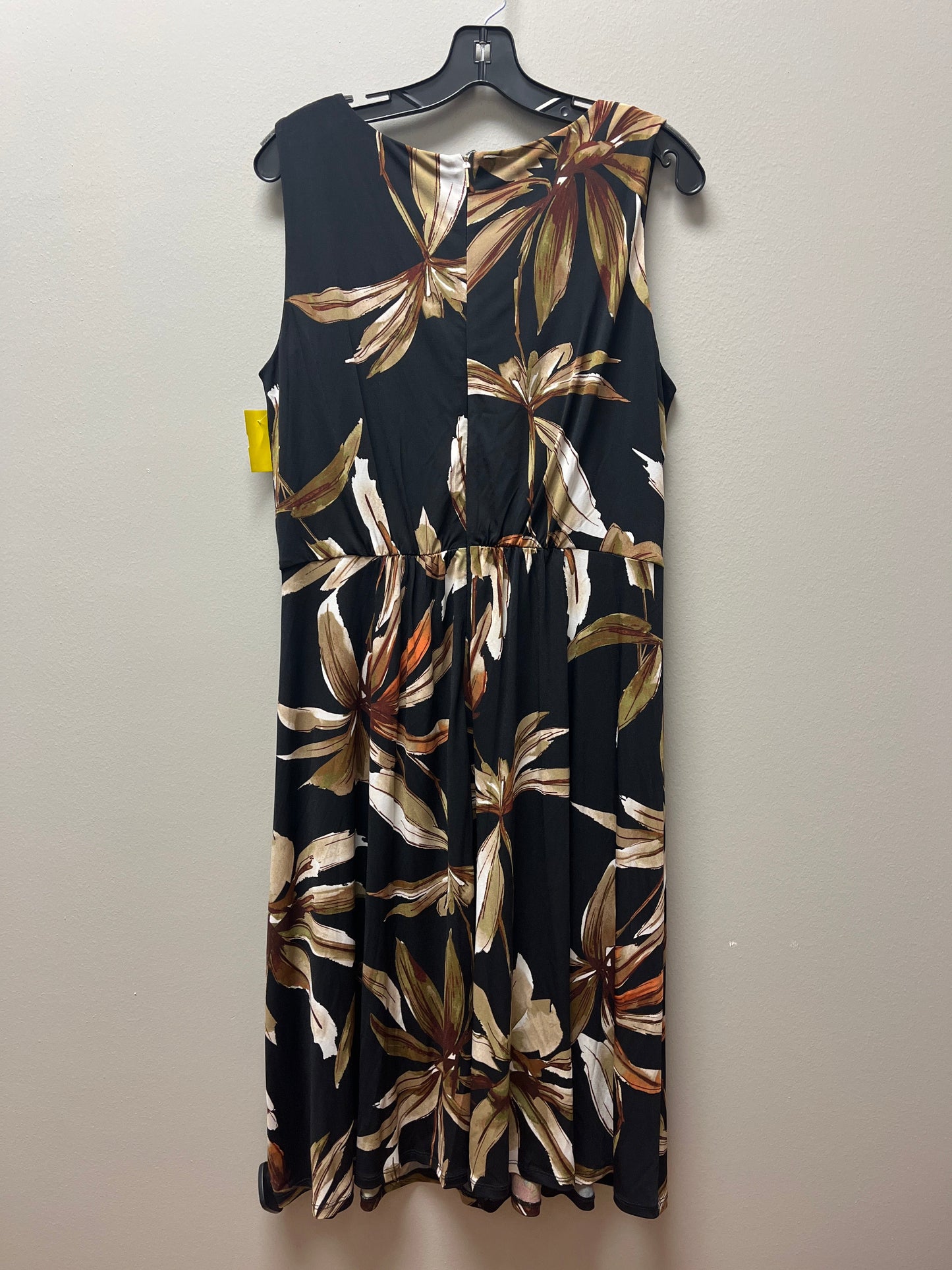 Dress Casual Midi By T Tahari In Multi-colored, Size: L