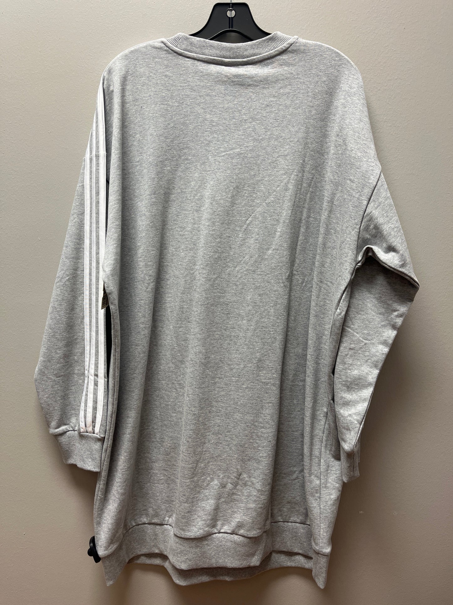 Athletic Dress By Adidas In Grey, Size: L