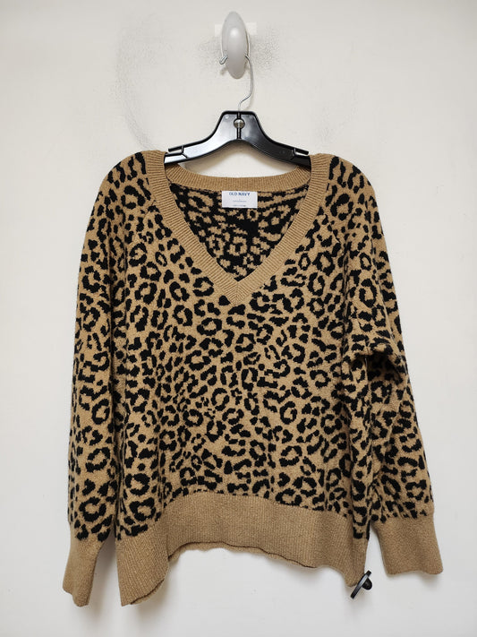 Sweater By Old Navy In Animal Print, Size: L