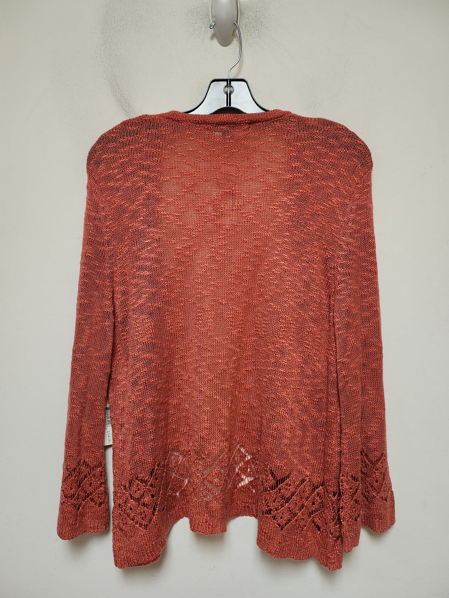 Sweater Cardigan By United States Sweaters In Red, Size: Xxl