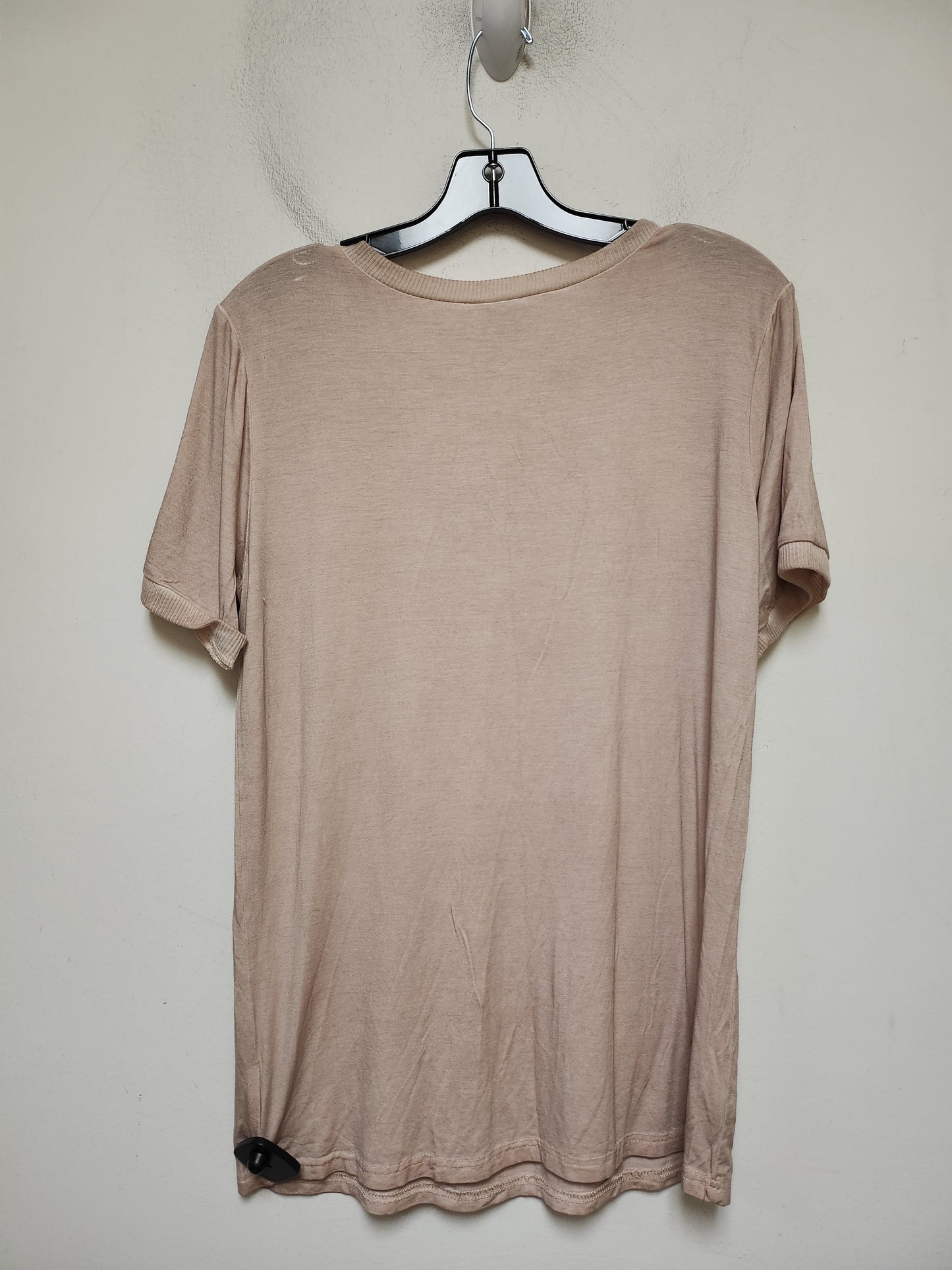 Top Short Sleeve By Pol In Pink, Size: L