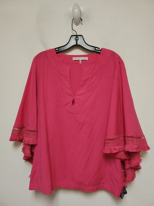 Top Short Sleeve By Trina Turk In Pink, Size: M