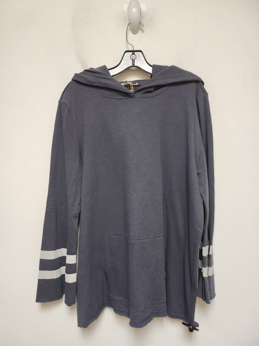 Sweatshirt Hoodie By Easel In Blue, Size: L