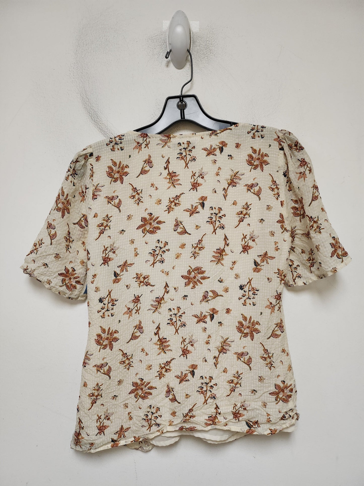 Top Short Sleeve By Madewell In Floral Print, Size: Xs