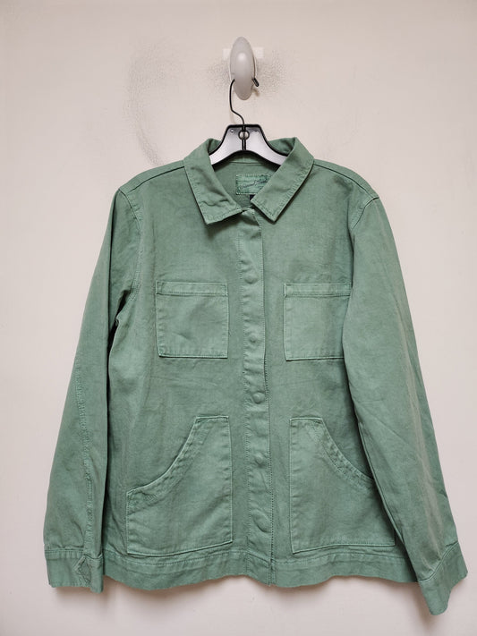 Jacket Denim By Universal Thread In Green Denim, Size: M