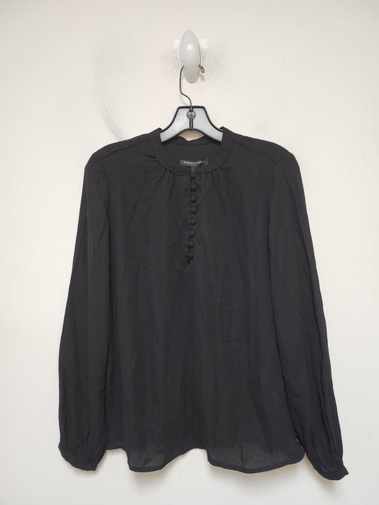 Top Long Sleeve By Banana Republic In Black, Size: Xs