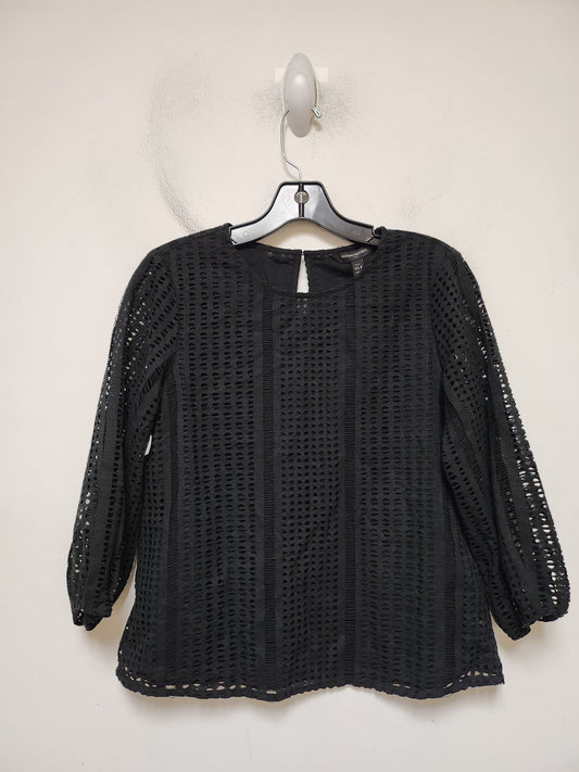 Top Long Sleeve By Banana Republic In Black, Size: Xsp