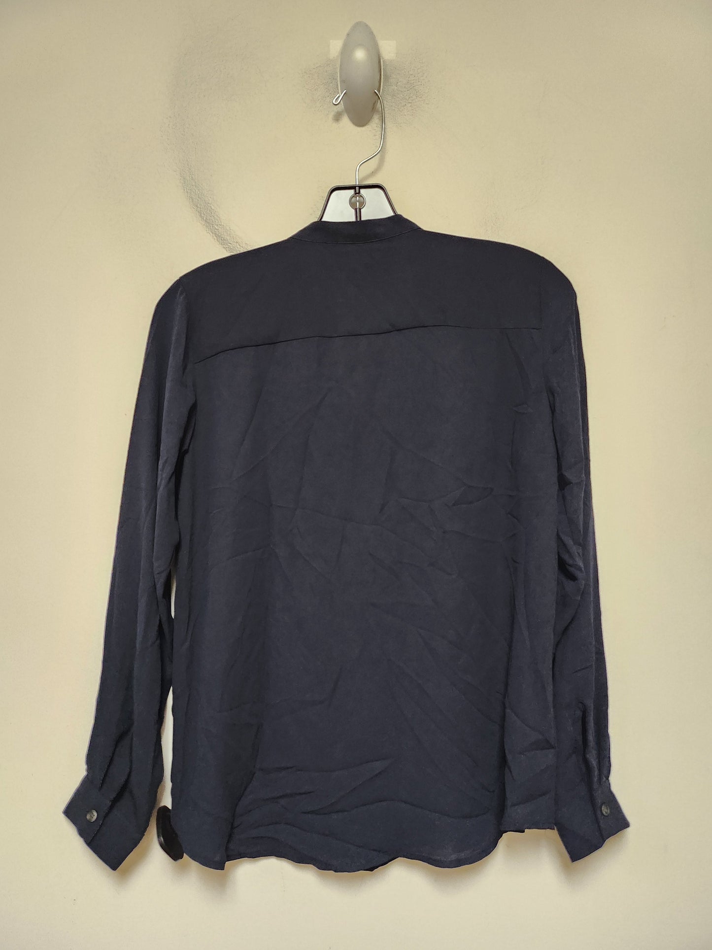 Top Long Sleeve By Ann Taylor In Navy, Size: Xsp