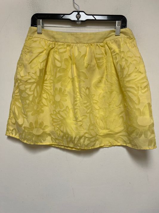 Yellow Skirt Mini & Short Lilly Pulitzer, Size 10