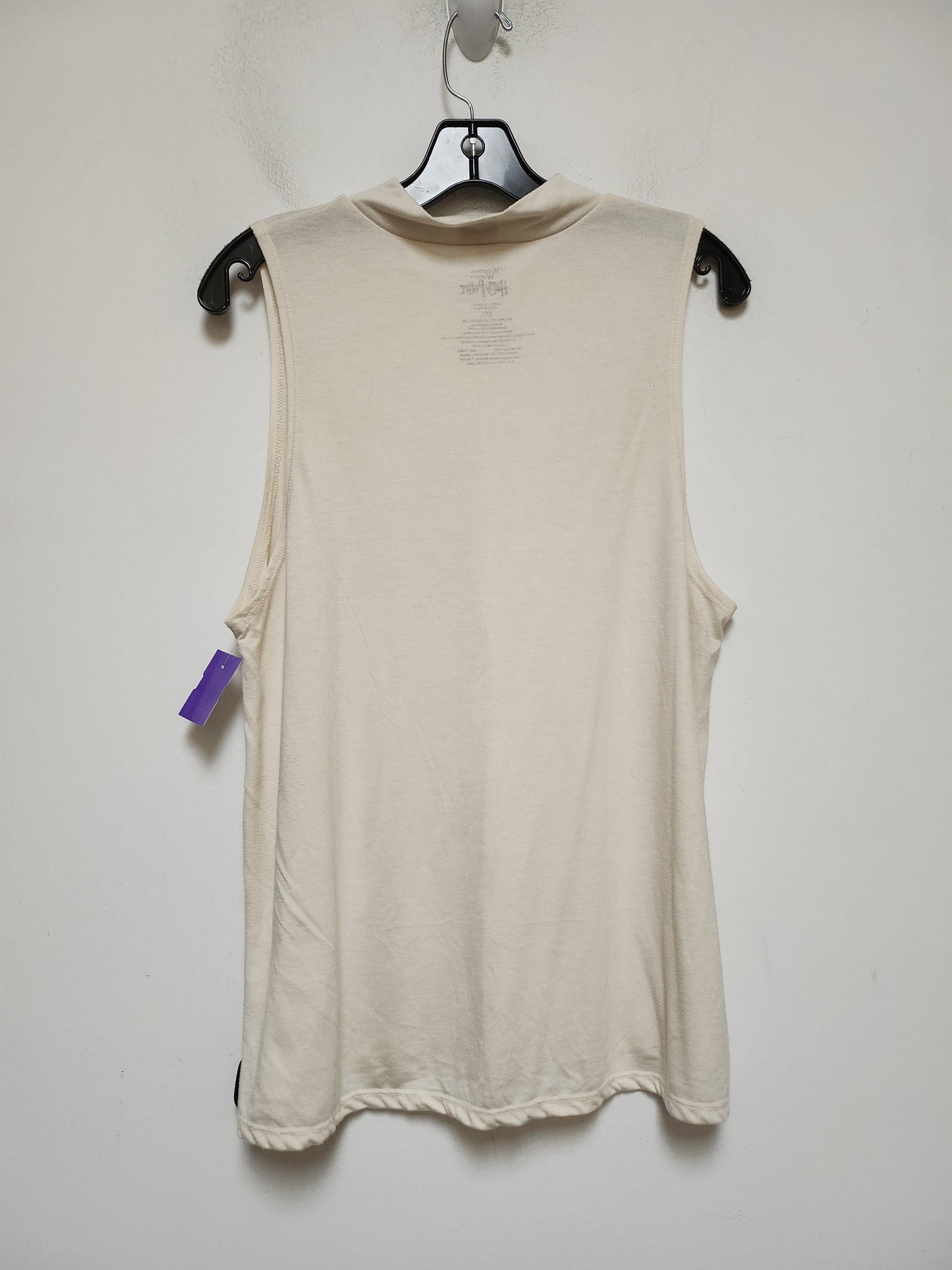 Cream Top Sleeveless Basic Clothes Mentor, Size 3