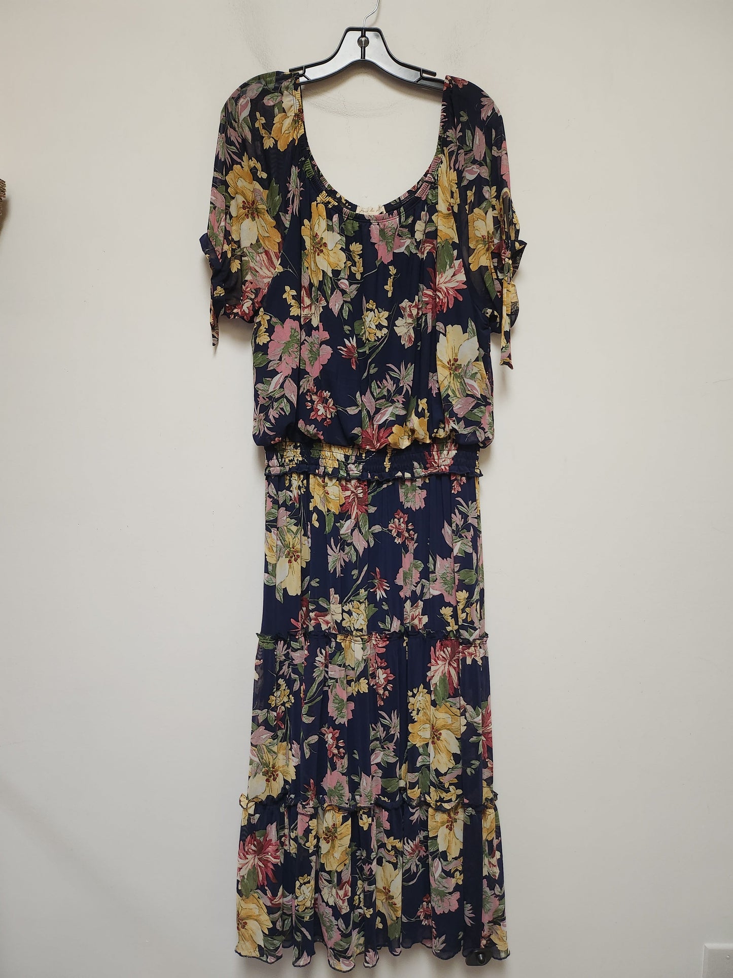 Floral Print Dress Casual Maxi Clothes Mentor, Size 2x