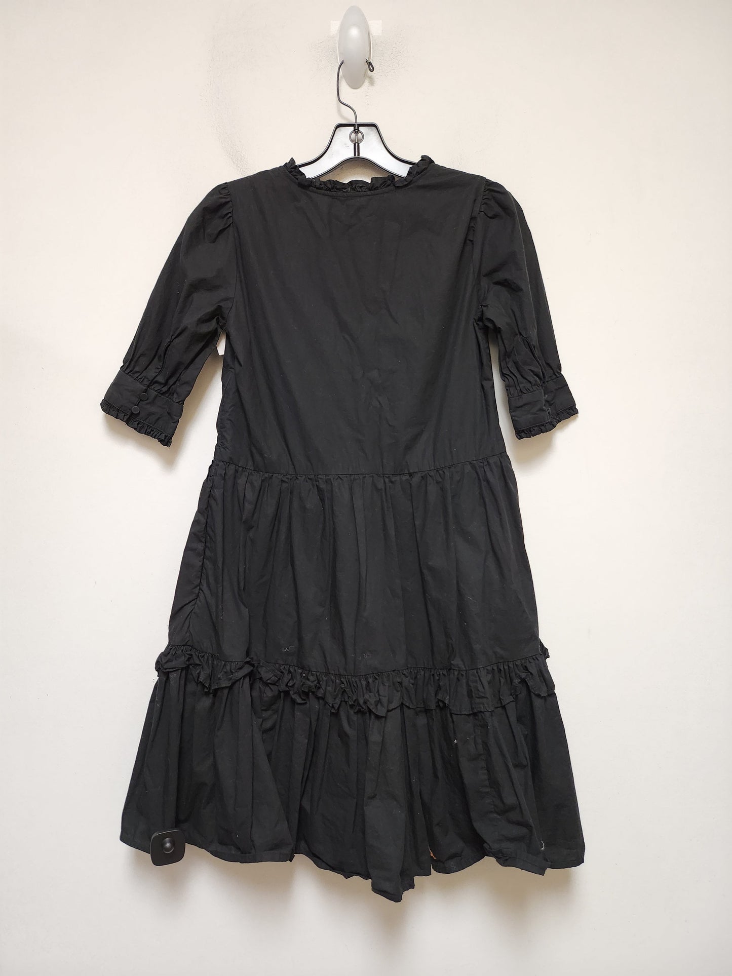 Black Dress Casual Midi J. Crew, Size Xxs