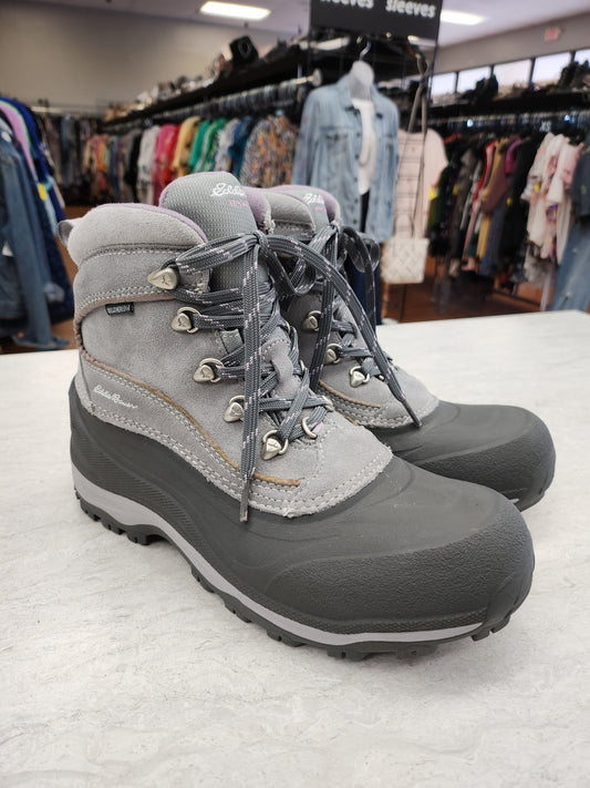 Boots Snow By Eddie Bauer In Grey, Size: 8.5