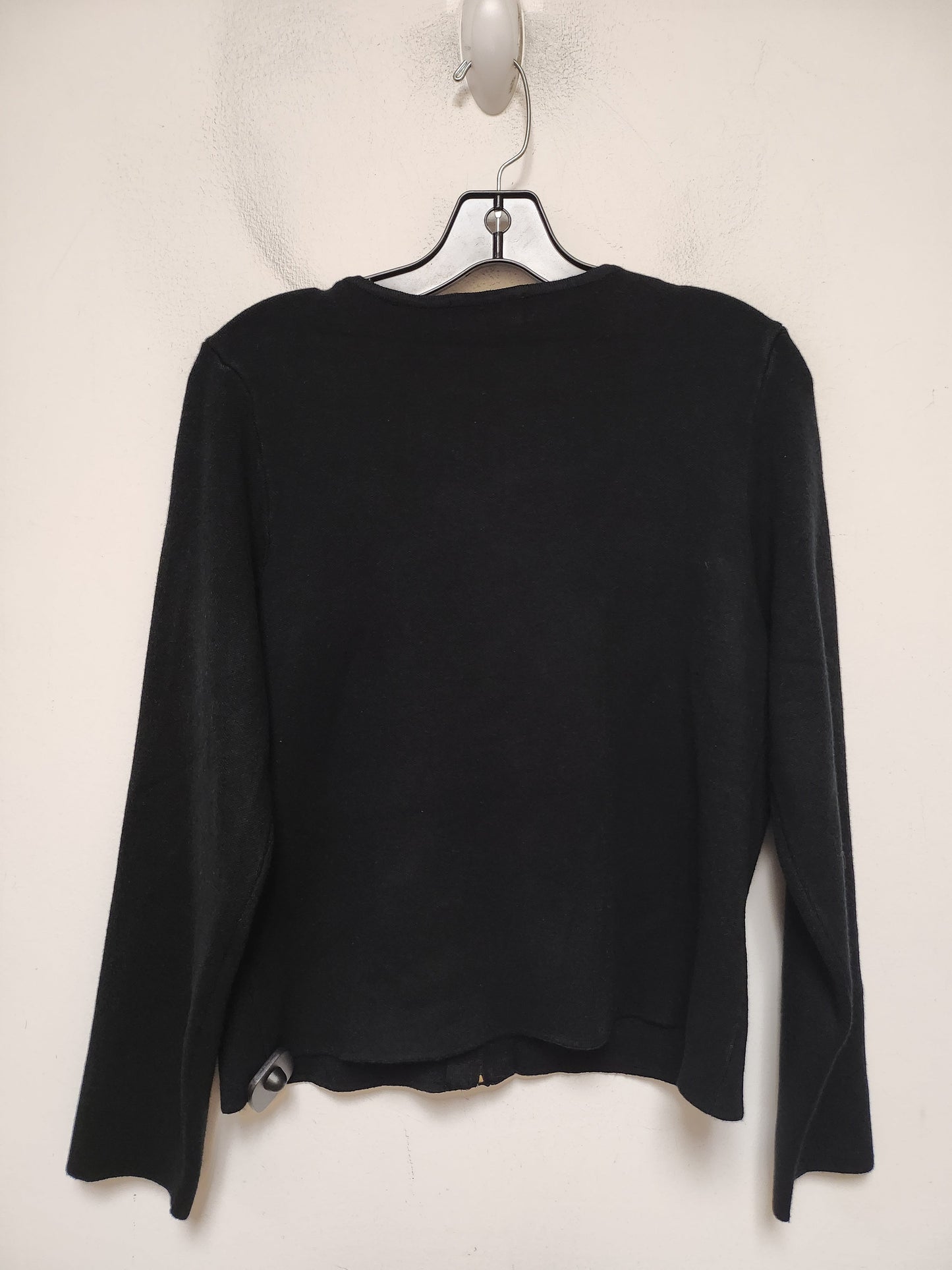 Sweater Cardigan By T Tahari In Black, Size: L