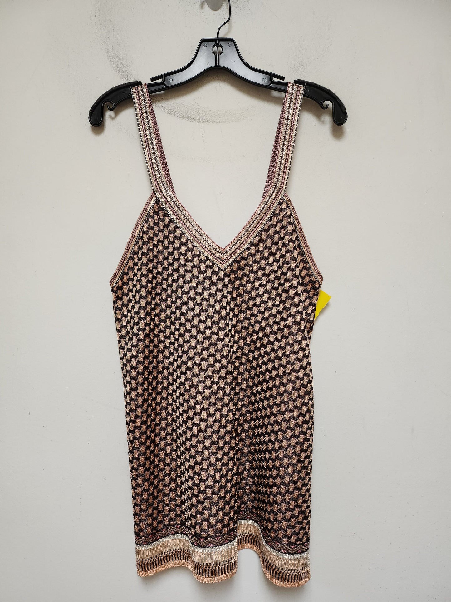 Top Sleeveless By Zara In Multi-colored, Size: L