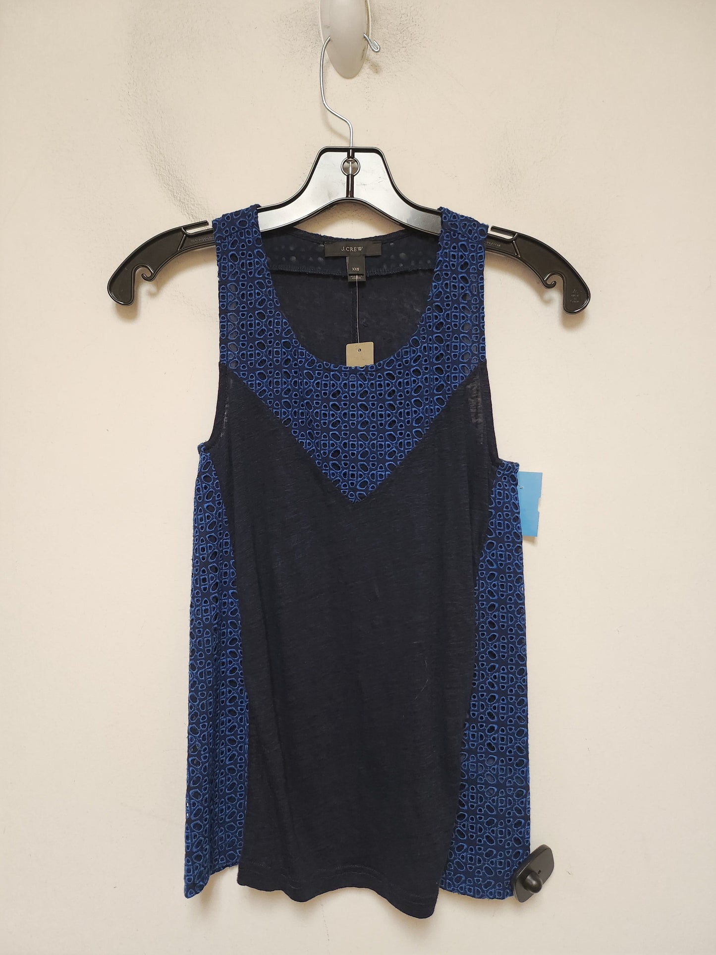 Top Sleeveless By J. Crew In Blue, Size: Xxs