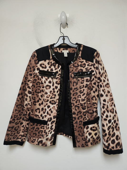 Blazer By Chicos In Animal Print, Size: M