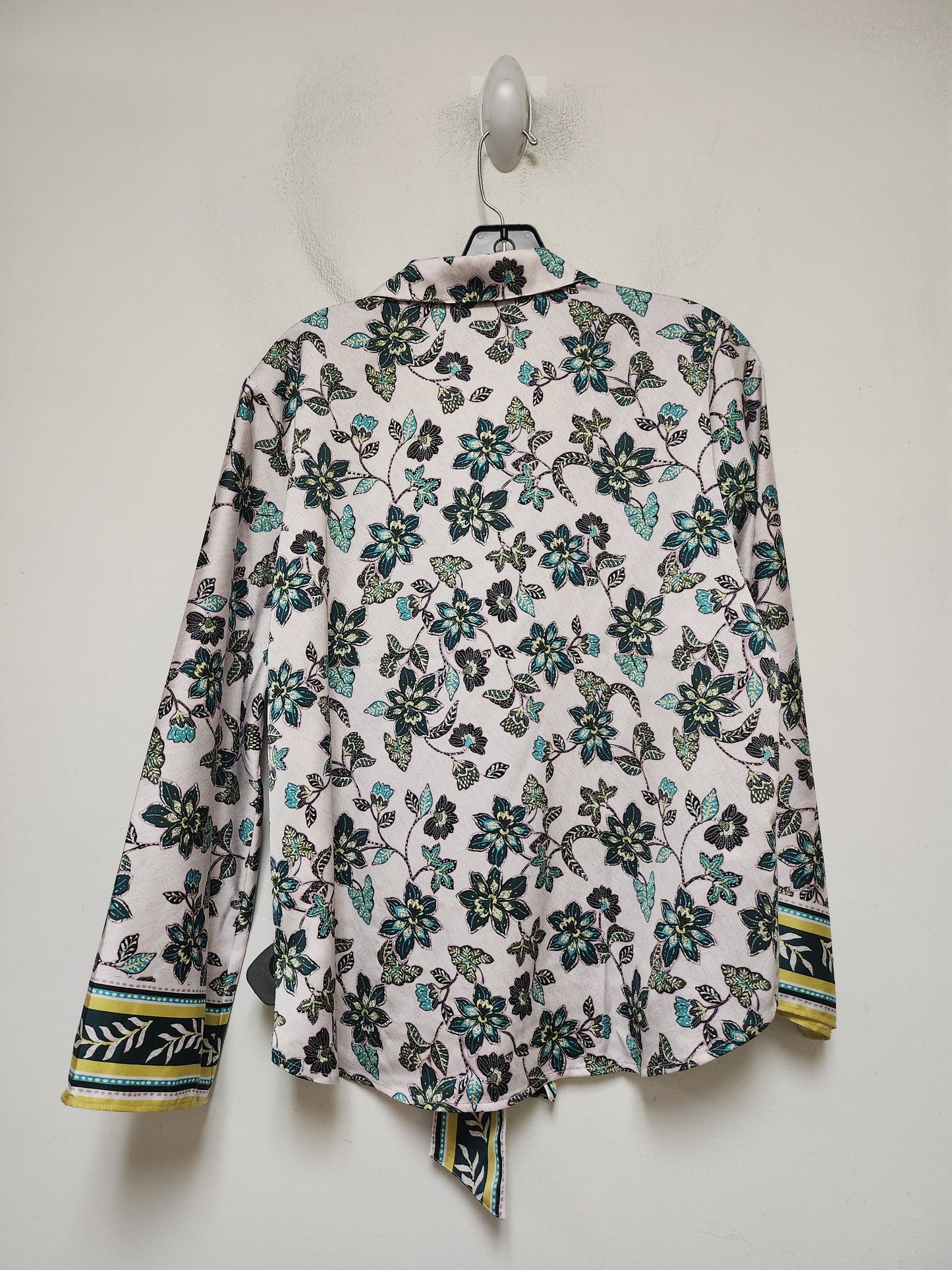 Top Long Sleeve By Loft In Floral Print, Size: M