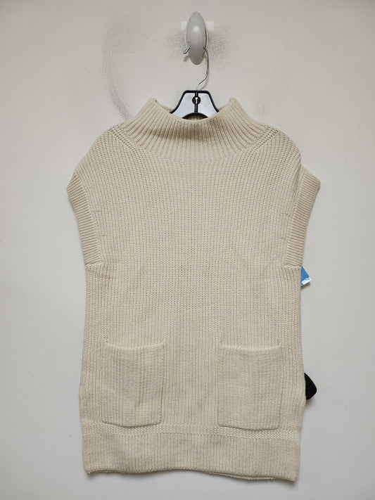 Vest Sweater By Banana Republic In Cream, Size: Xs