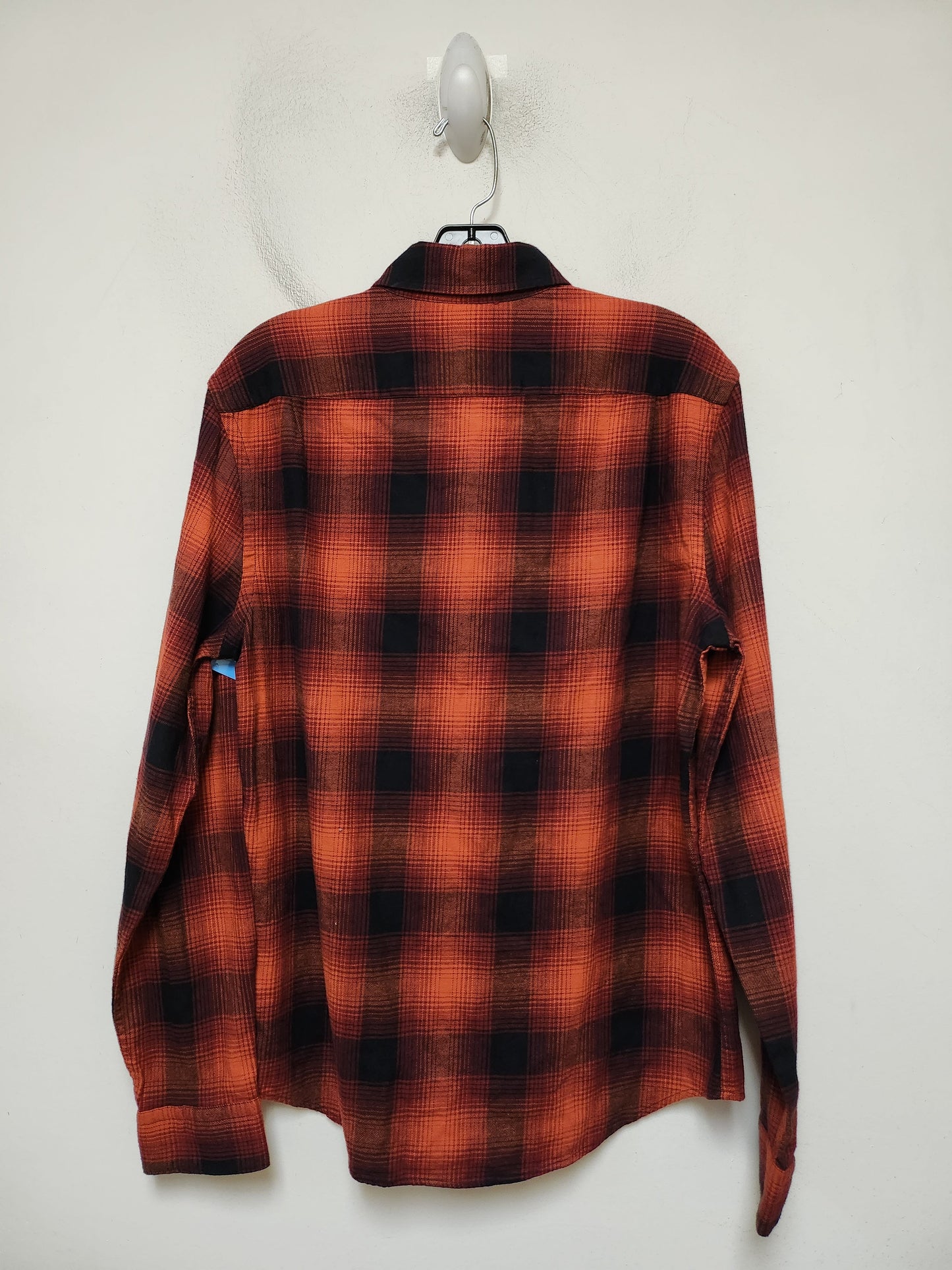 Top Long Sleeve By Express In Plaid Pattern, Size: S