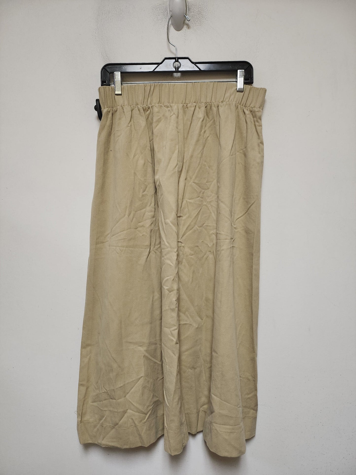 Skirt Midi By Clothes Mentor In Tan, Size: 12