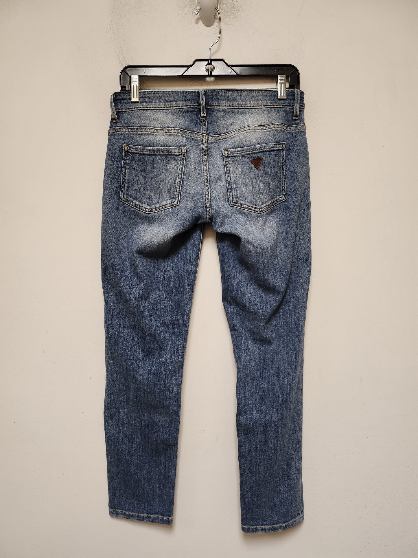 Jeans Straight By Guess In Blue Denim, Size: 2