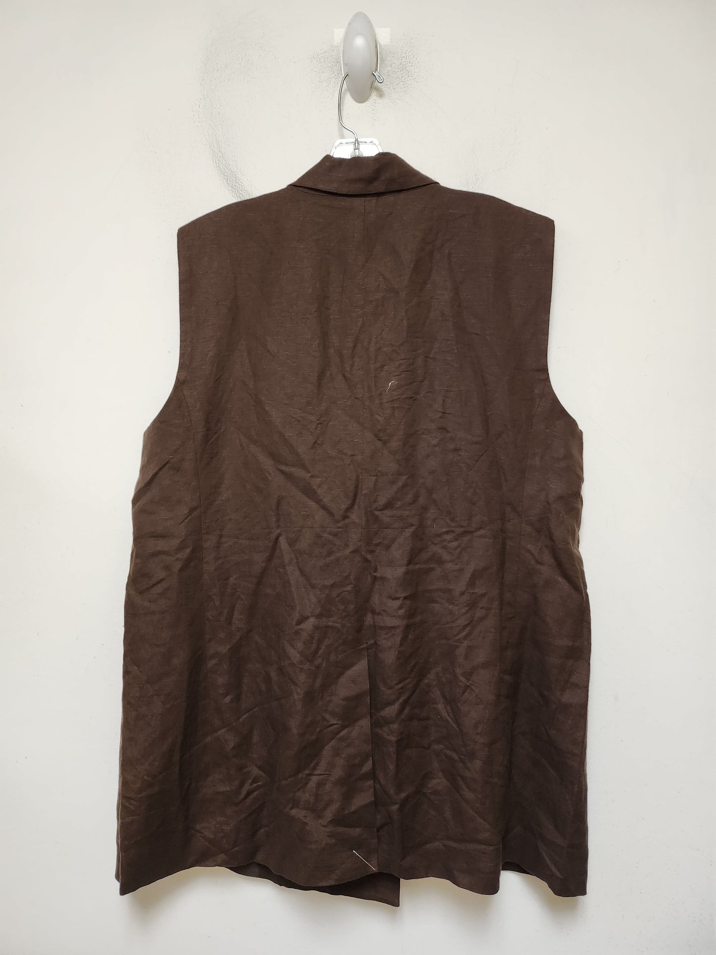 Vest Other By Loft In Brown, Size: Xl