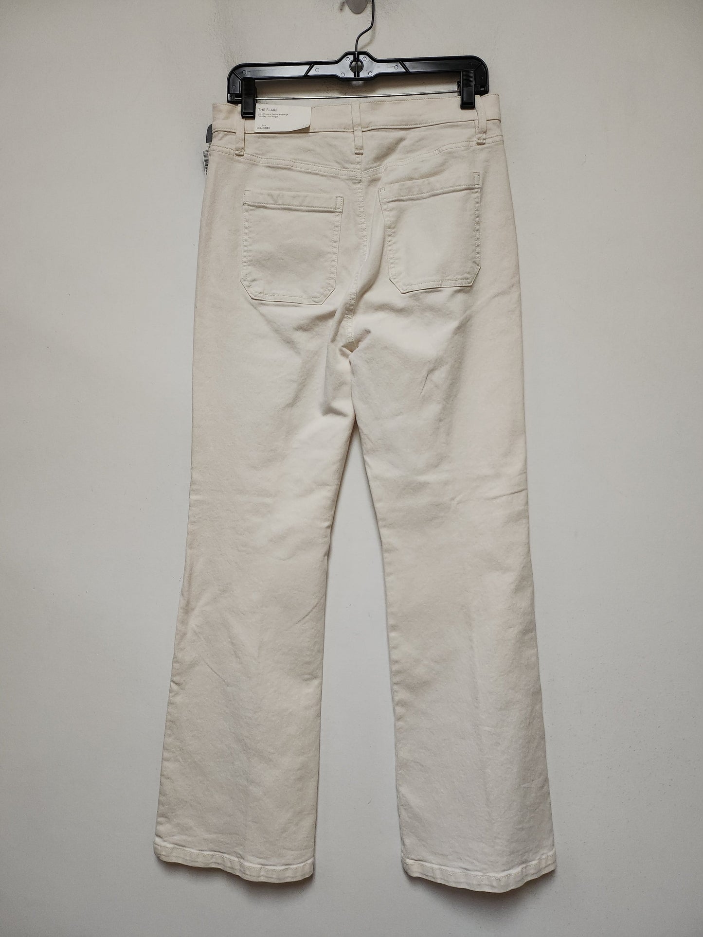 Jeans Flared By Ann Taylor In Cream, Size: 8