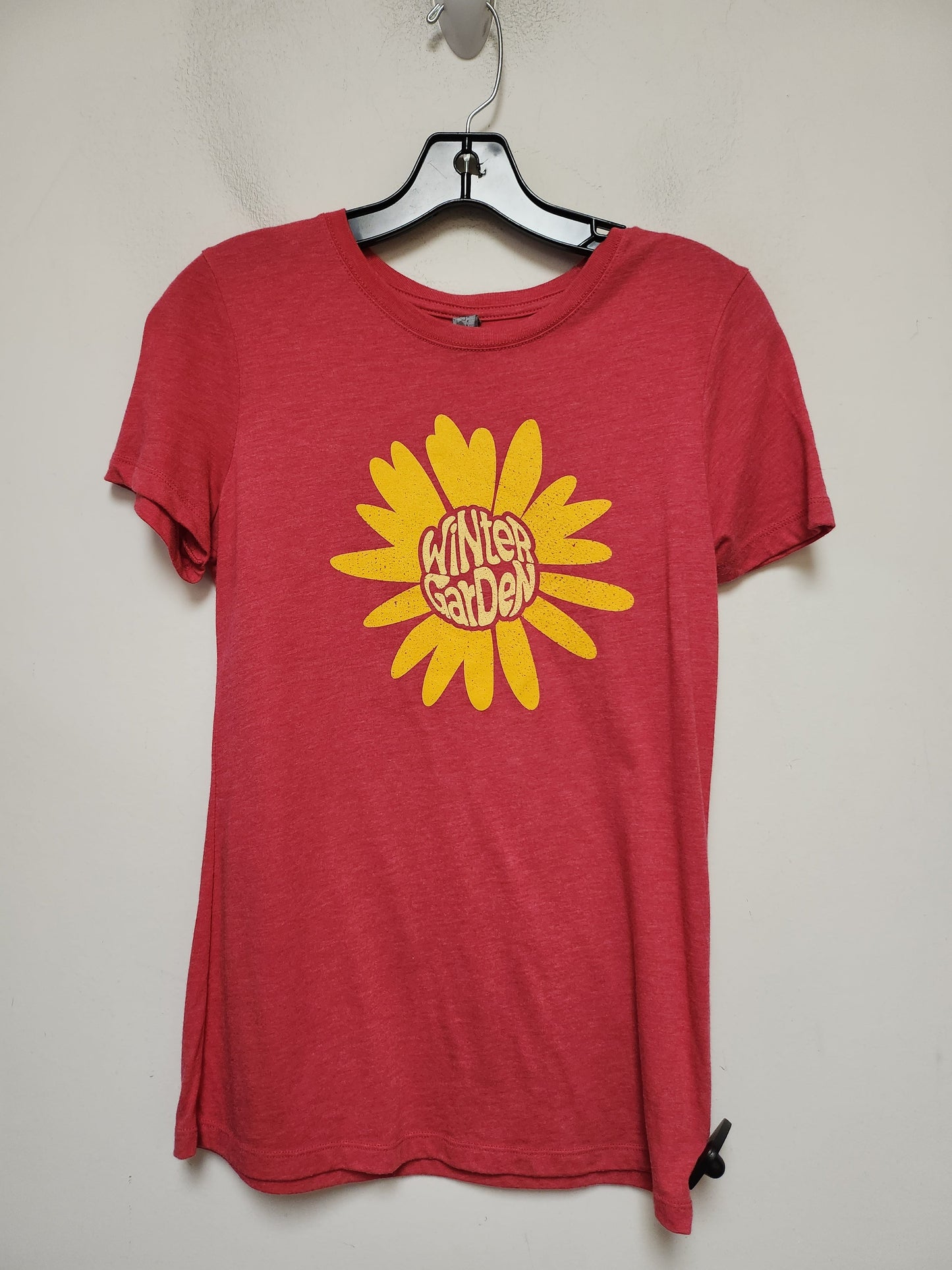 Top Short Sleeve Basic By Next Level In Red & Yellow, Size: L