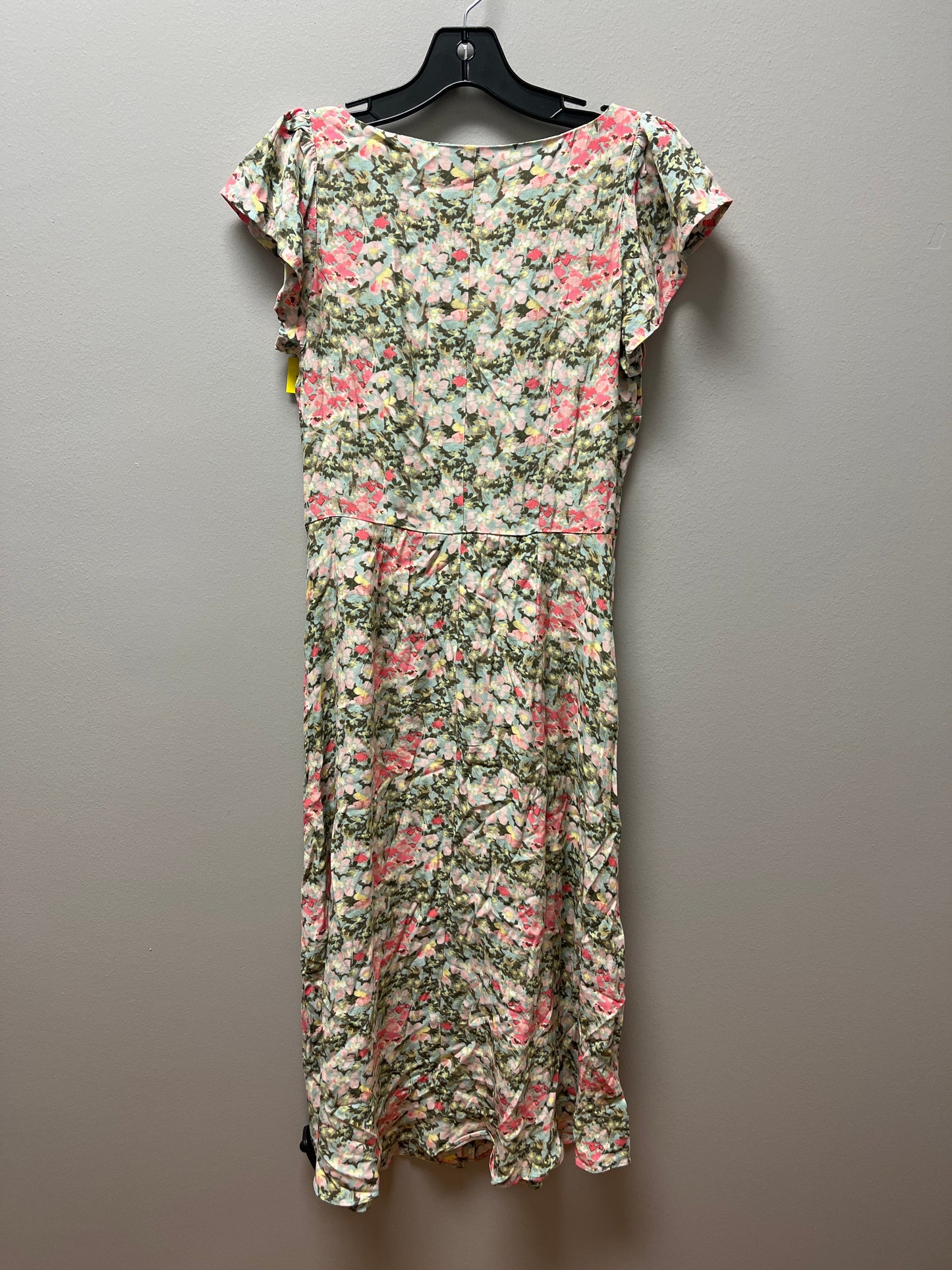 Dress Casual Midi By Loft In Floral Print, Size: Xs