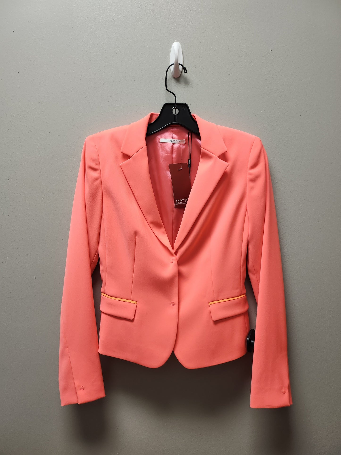 Blazer By Tahari By Arthur Levine In Orange, Size: Xs