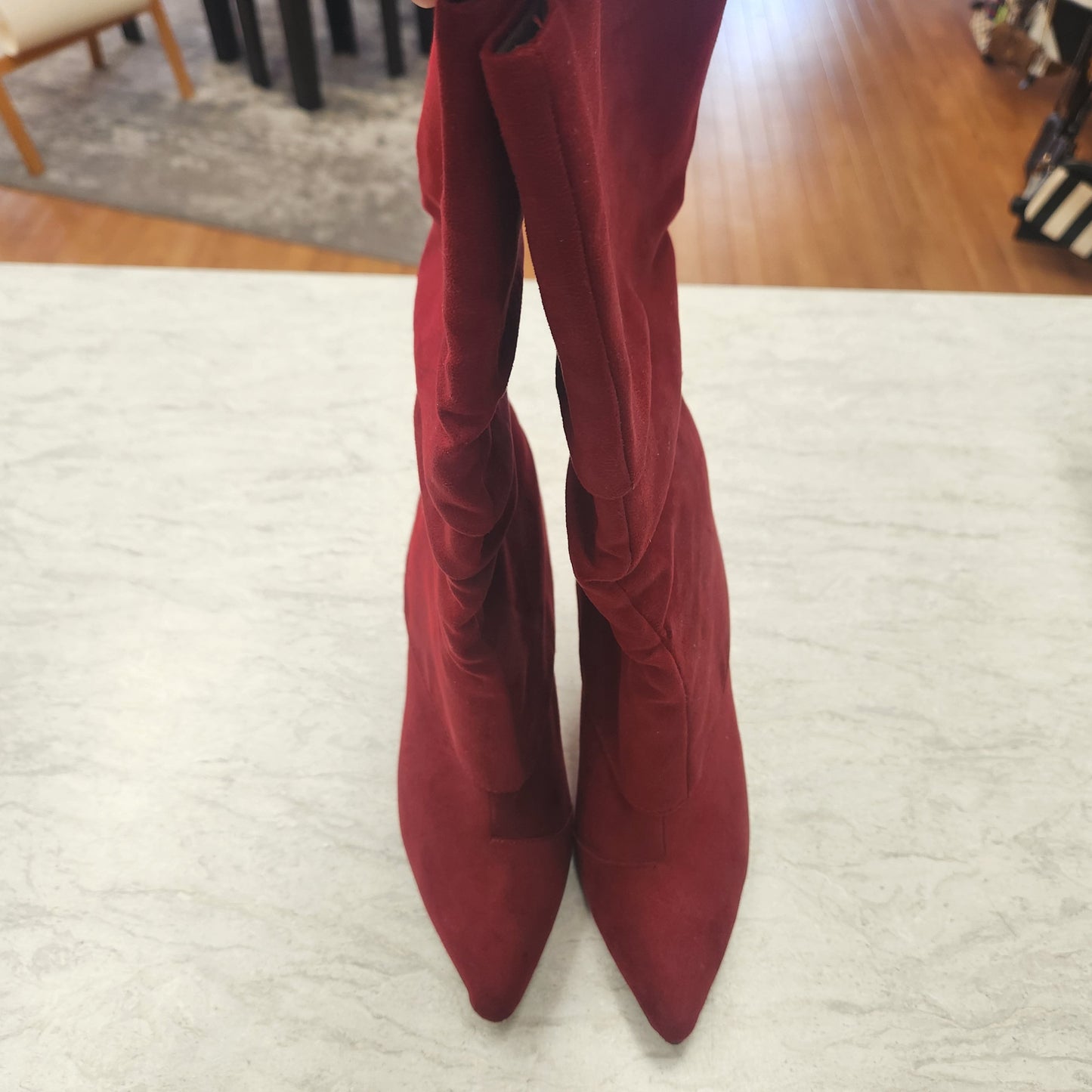 Boots Mid-calf Heels By Call It Spring In Red, Size: 8.5