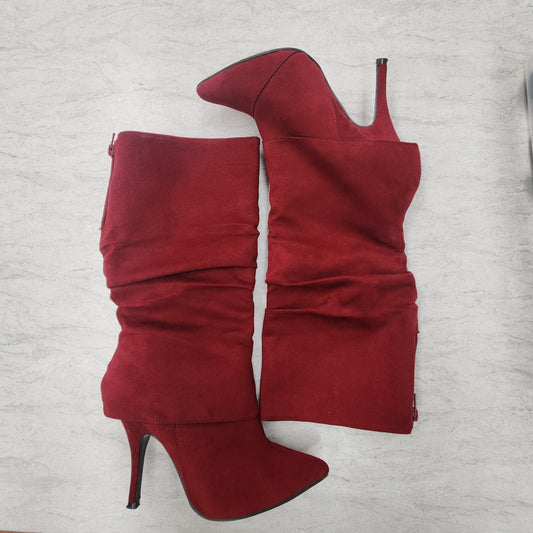 Boots Mid-calf Heels By Call It Spring In Red, Size: 8.5