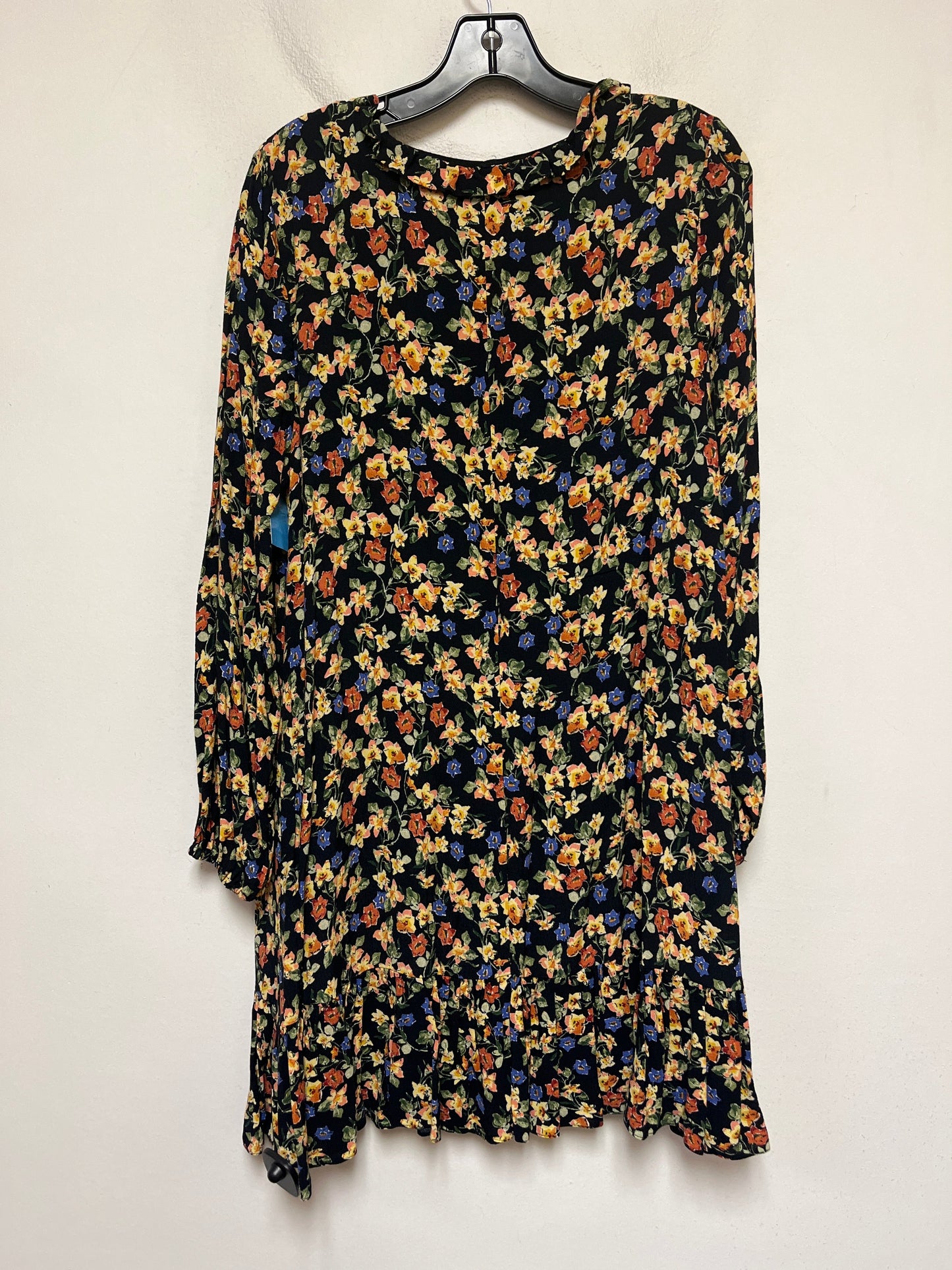 Dress Casual Midi By Anthropologie In Floral Print, Size: Xl