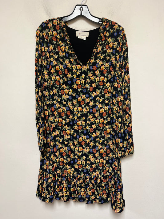 Dress Casual Midi By Anthropologie In Floral Print, Size: Xl