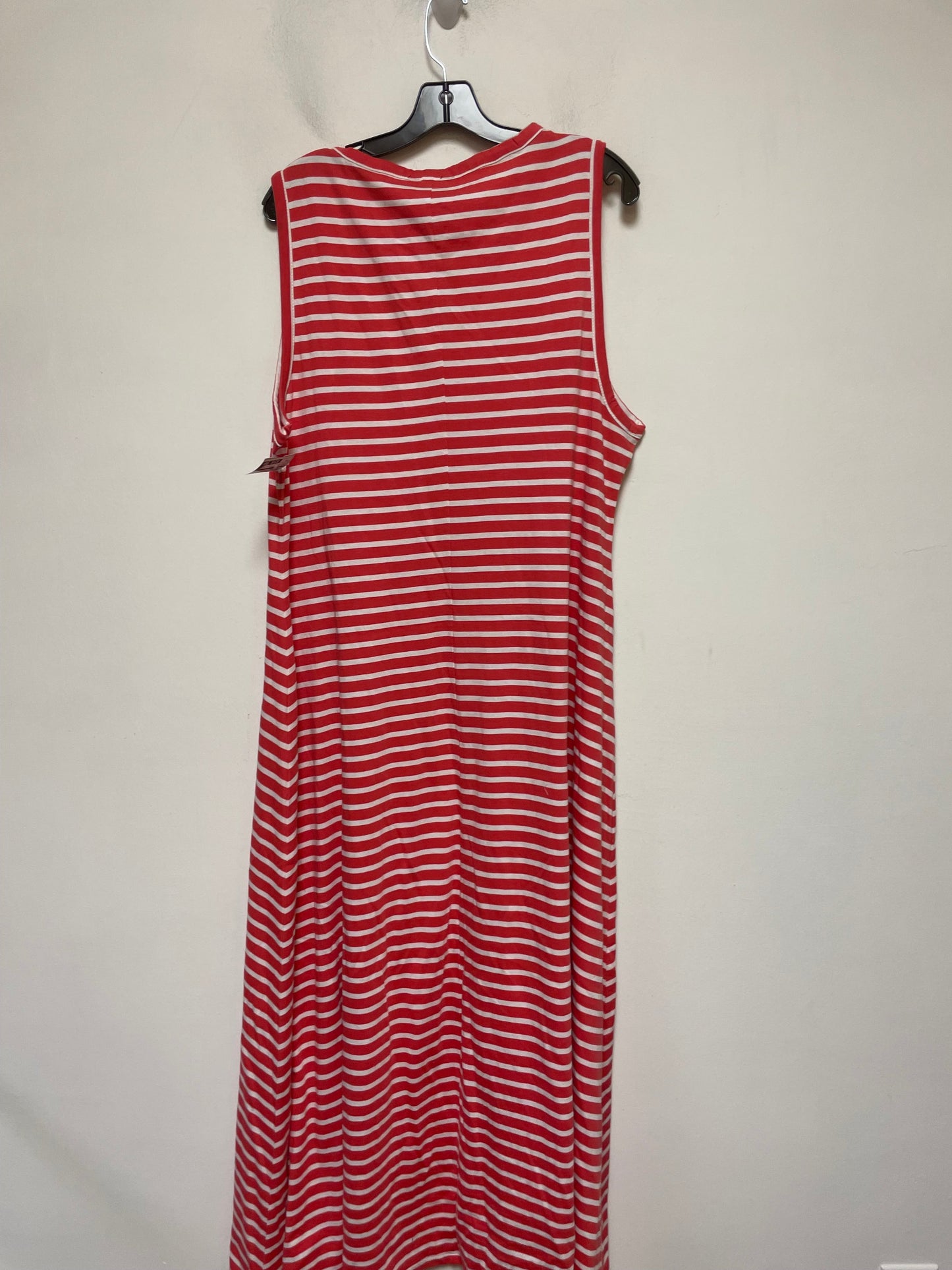 Striped Pattern Dress Casual Maxi J. Crew, Size 2x