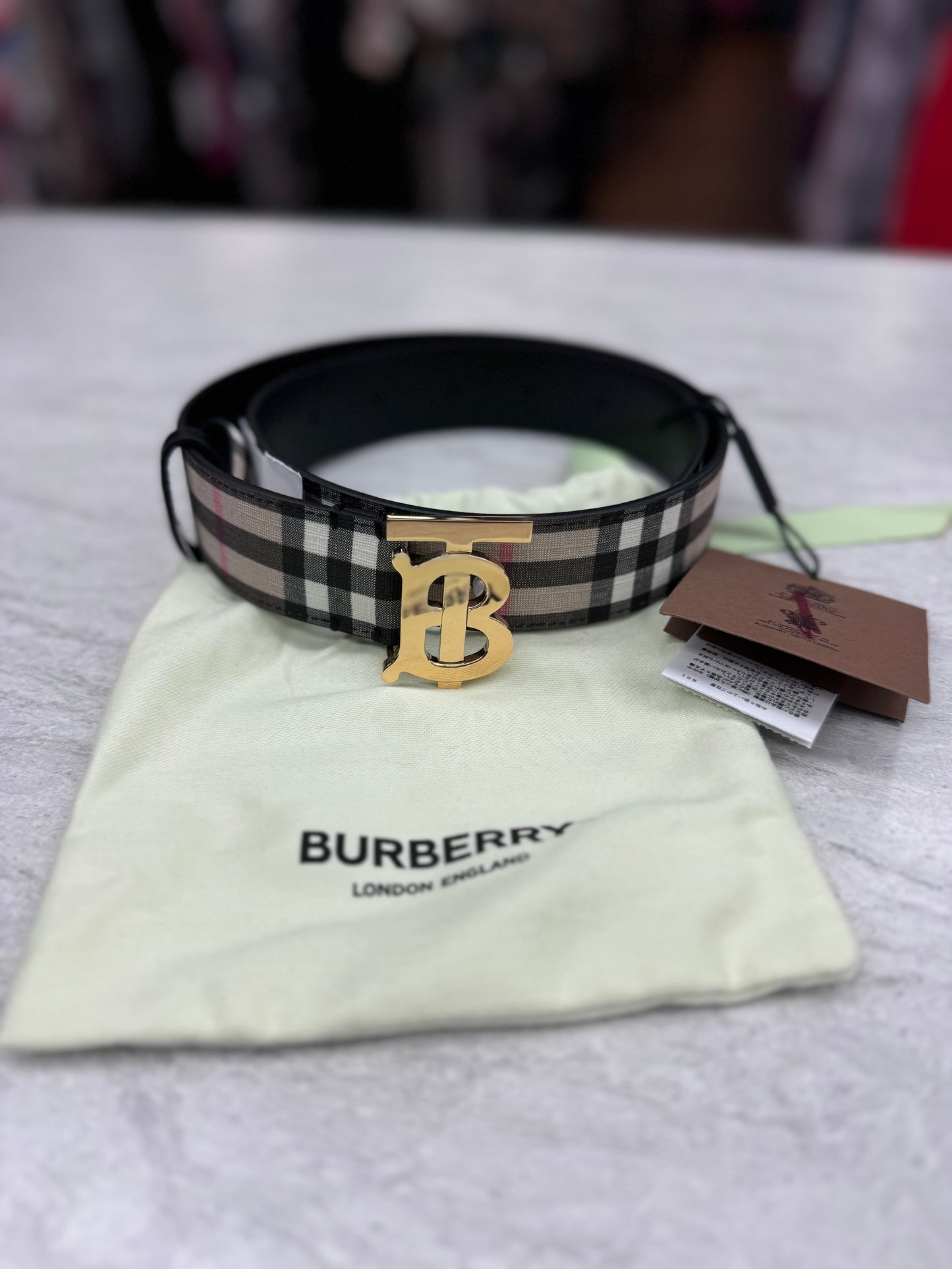 Belt Bag Luxury Designer By Burberry, Size: Medium