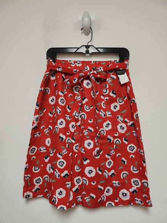 Skirt Midi By J. Crew In Floral Print, Size: 4