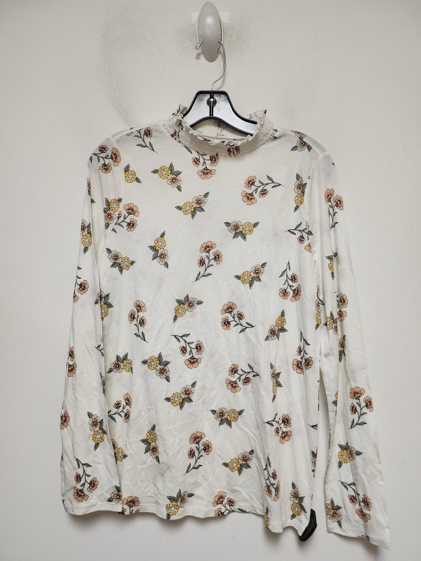 Top Long Sleeve By Loft In Floral Print, Size: M