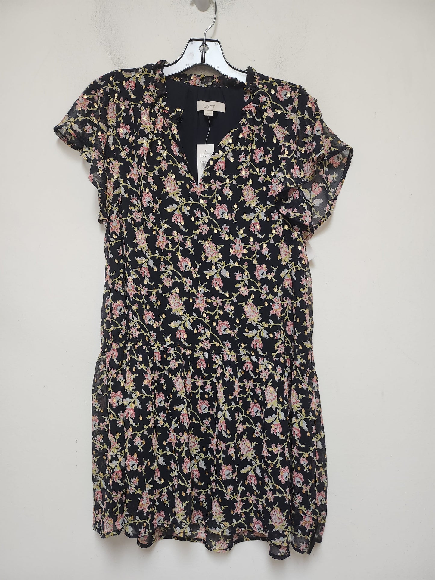 Dress Casual Short By Loft In Floral Print, Size: Xxs