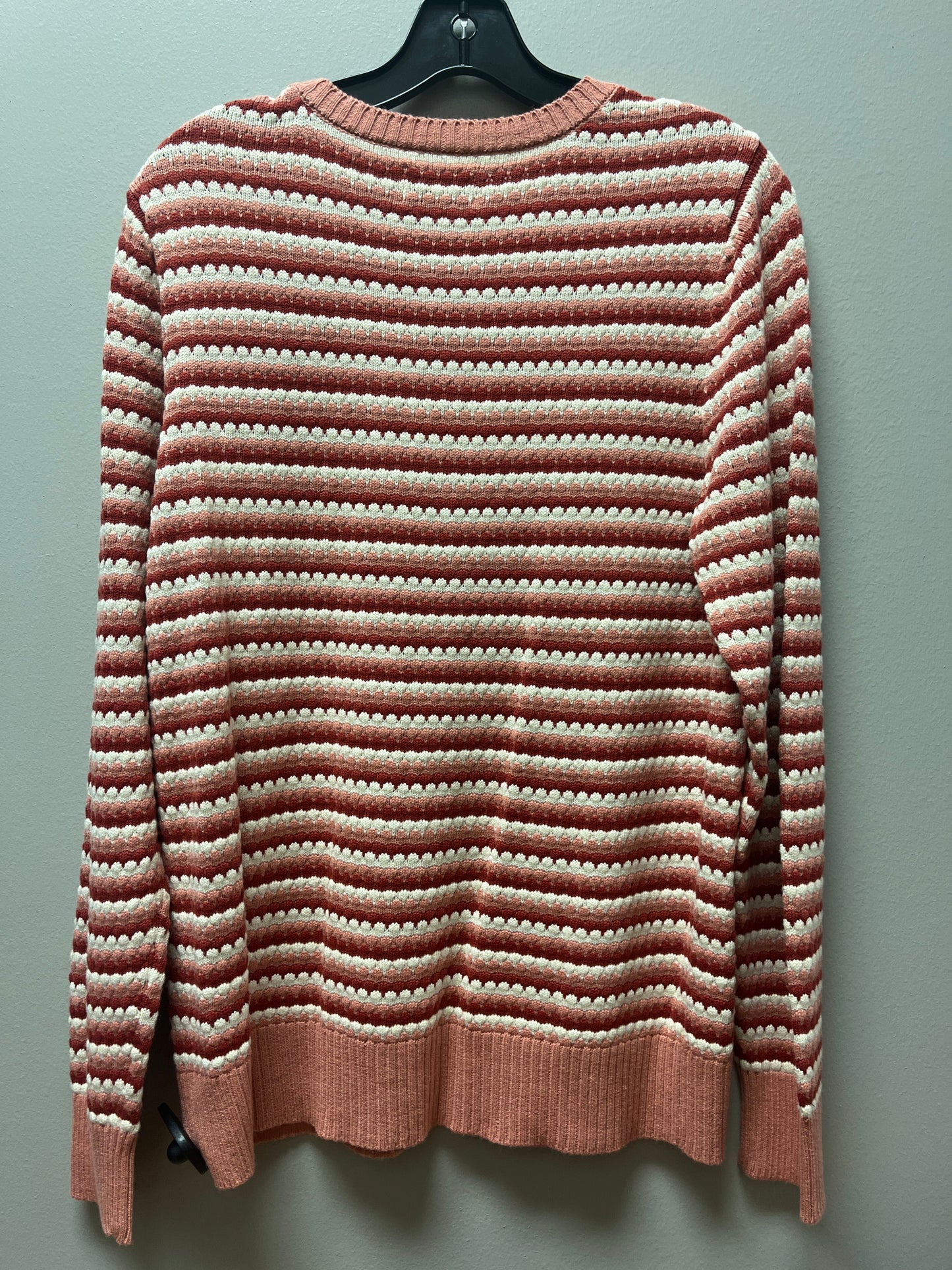 Sweater By Croft And Barrow In Striped Pattern, Size: Large